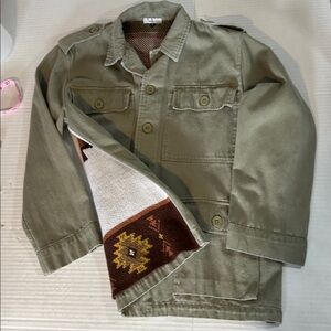 WILD MOSS WOMENS KNIT BACK WESTERN JACKET 95% COTTON SZ S